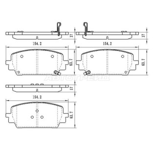 Колодки тормозные перед HYUNDAI SANTA FE/KIA SORENTO 20- SAT