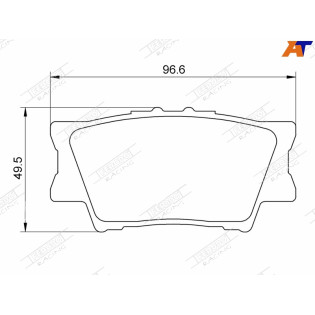 Колодки тормозные зад TOYOTA CAMRY 06-/RAV4 05- FERODO