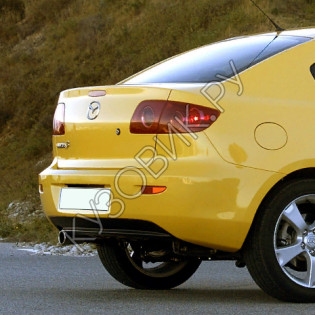 Бампер задний в цвет кузова Mazda 3 BK (2003-2006) седан  Бампер задний в цвет кузова Mazda 3 BK (2003-2006) седан