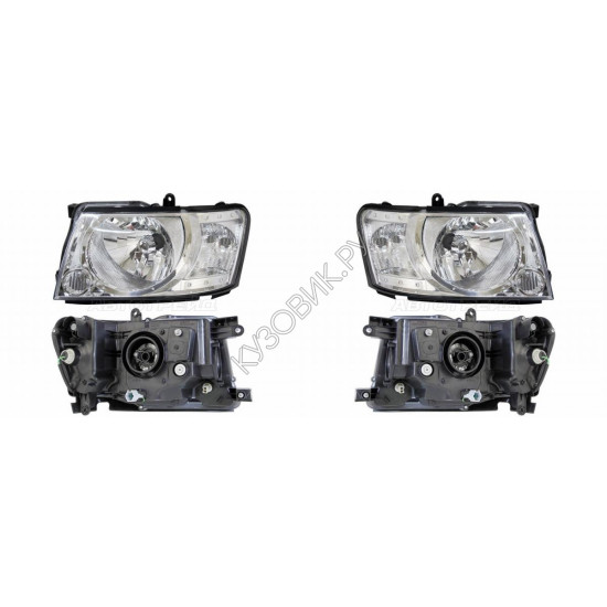 Фары Ниссан Патрол Nissan Patrol Y61 (2005-2010) комплект 2 штуки левая и правая DEPO высокое качество