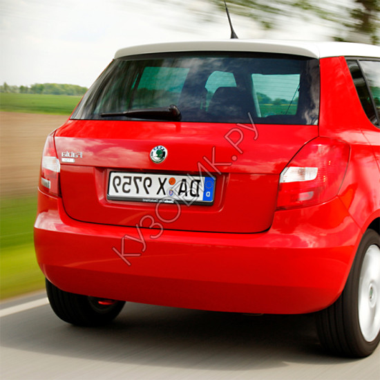 Бампер задний в цвет кузова Skoda Fabia 2 (2007-2014) Бампер задний в цвет кузова Skoda Fabia 2 (2007-2014)