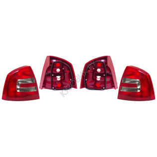 Фонари задние Шкода Октавия Skoda Octavia A5 (2004-2008) комплект 2 штуки левый и правый SAT высокое качество