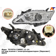 Фара  TOYOTA CAMRY 11-14 лев под ксенон с электрокорректором (Евросвет) DEPO