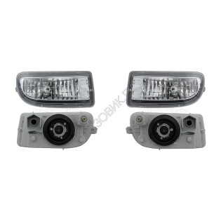Фары противотуманные Тойота Лэнд Крузер Toyota LandCruiser 100 (1998-2007) комплект 2 штуки левая и правая SAT высокое качество