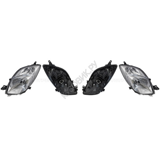 Фары Тойота Ярис Toyota Yaris XP90 (2005-2010) комплект 2 штуки левая и правая SAT высокое качество